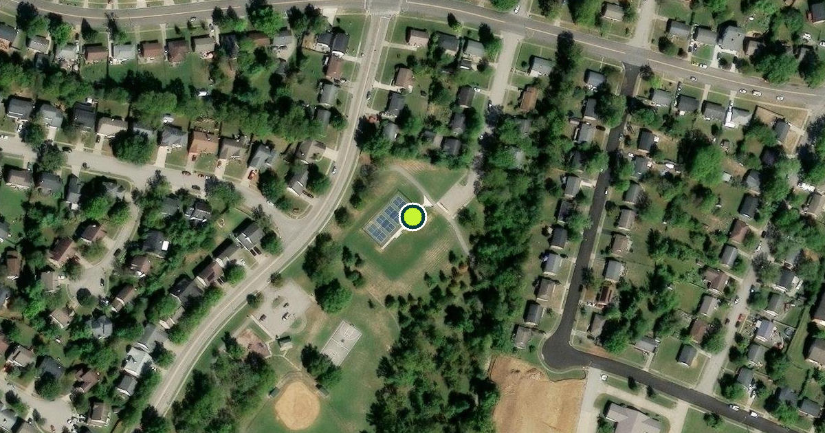 Satellite view of Lexington Pickleball Courts