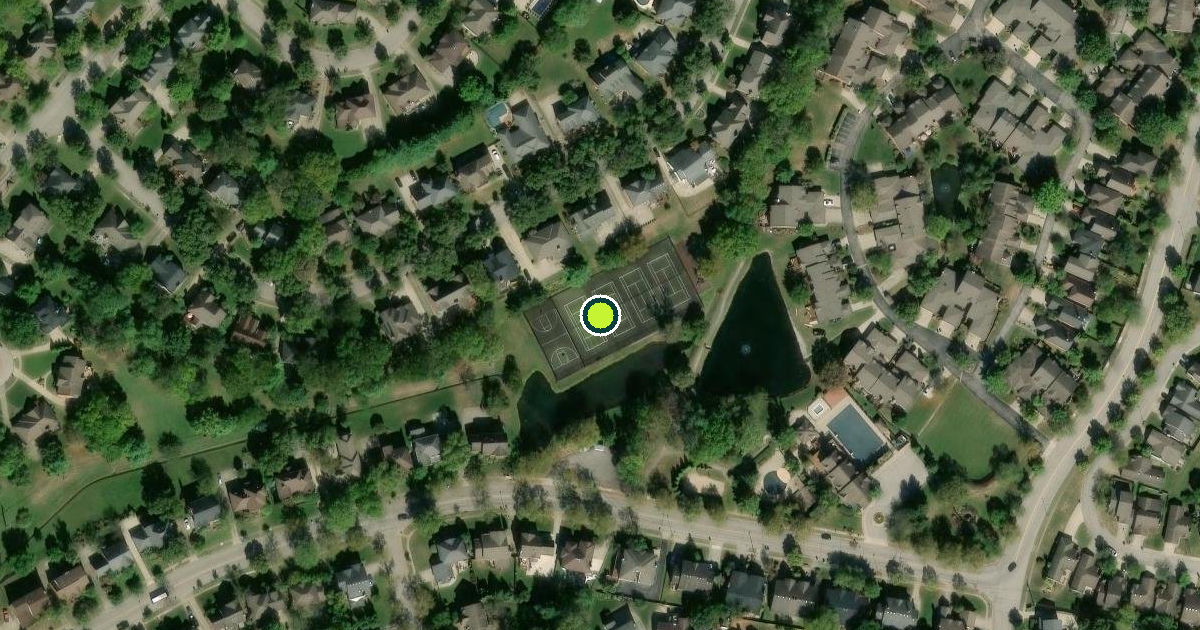 Satellite view of Lexington Pickleball Courts