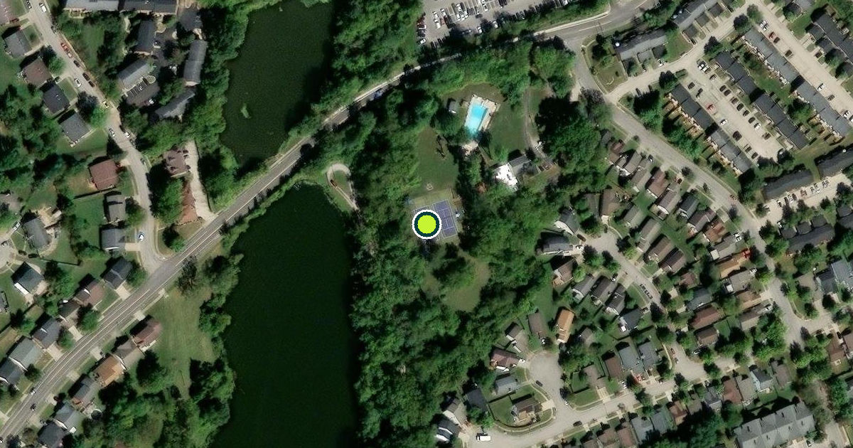 Satellite view of Lexington Pickleball Courts
