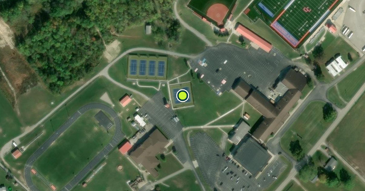 Satellite view of Liberty Pickleball Courts