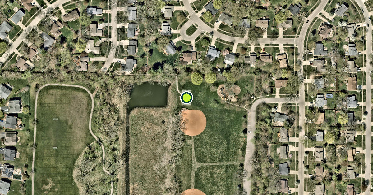 Satellite view of Libertyville Pickleball Courts