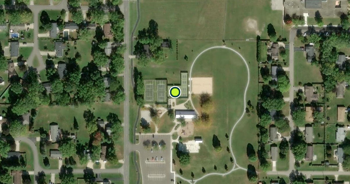 Satellite view of Lincoln Charter Township Pickleball Courts