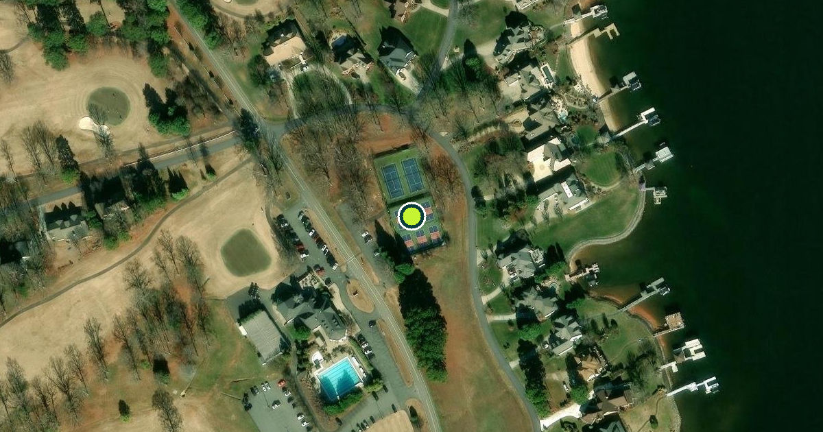 Satellite view of Lincoln County Pickleball Courts