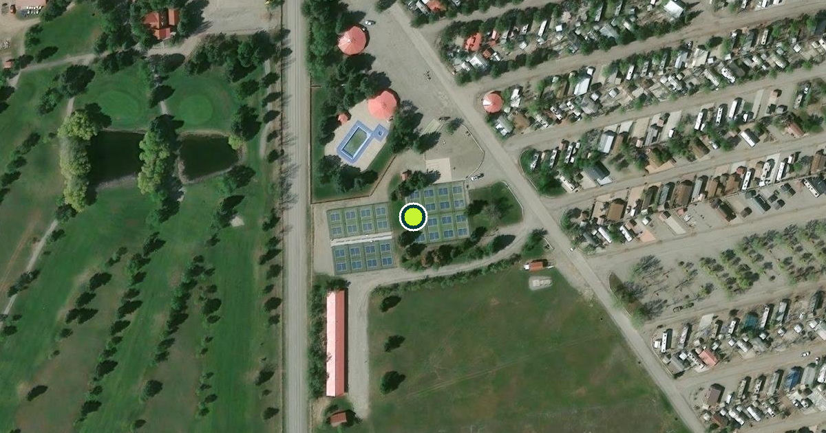 Satellite view of Lincoln County Pickleball Courts