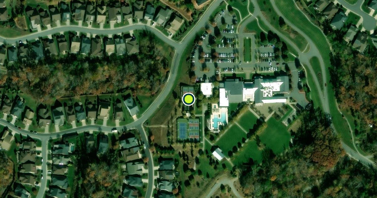 Satellite view of Lincoln County Pickleball Courts