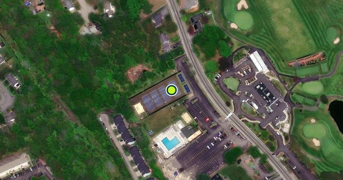 Satellite view of Lincoln Pickleball Courts