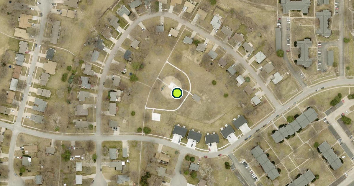 Satellite view of Lincoln Pickleball Courts