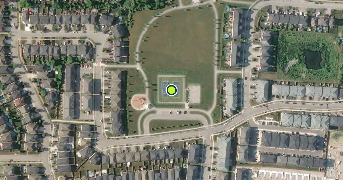 Satellite view of Lincoln Pickleball Courts