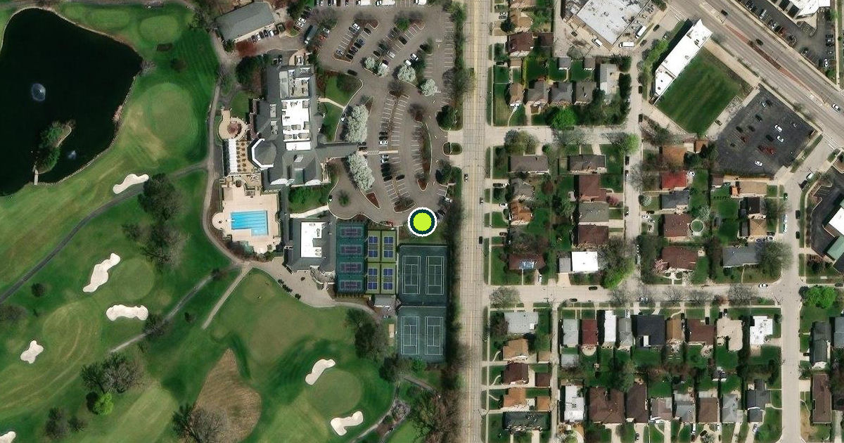 Satellite view of Lincolnwood Pickleball Courts