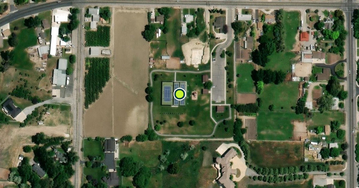 Satellite view of Lindon Pickleball Courts