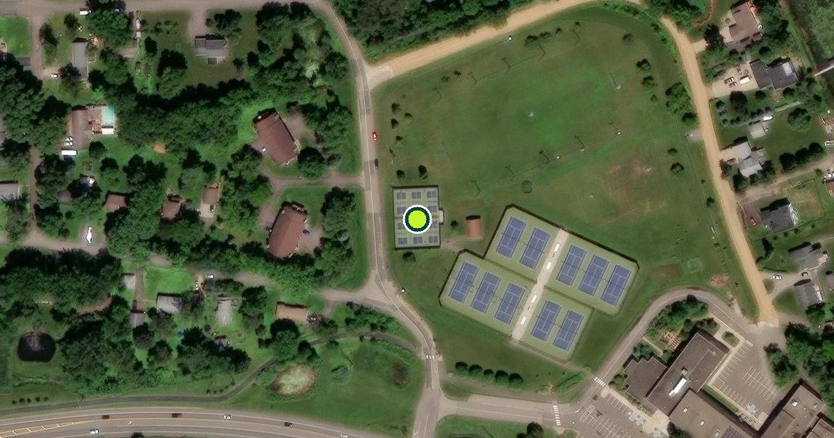 Satellite view of Lindström Pickleball Courts