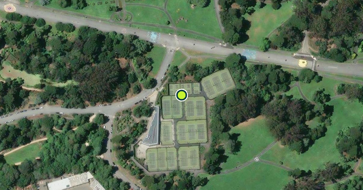 Satellite view of Lisa and Douglas Goldman Tennis Center