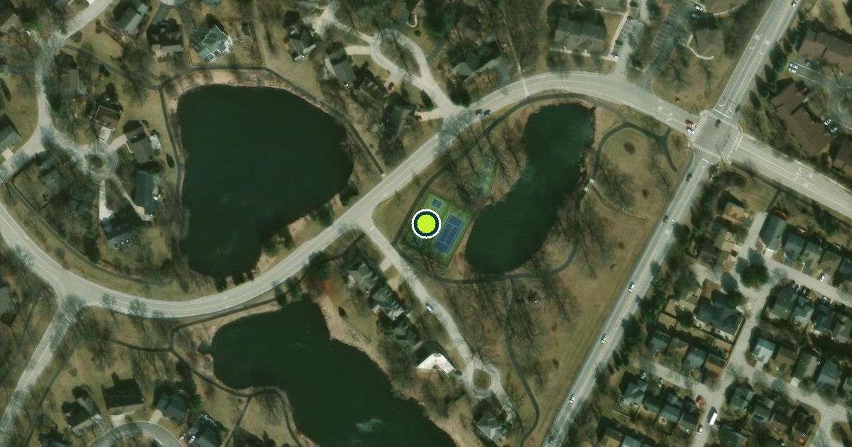 Satellite view of Lisle Pickleball Courts