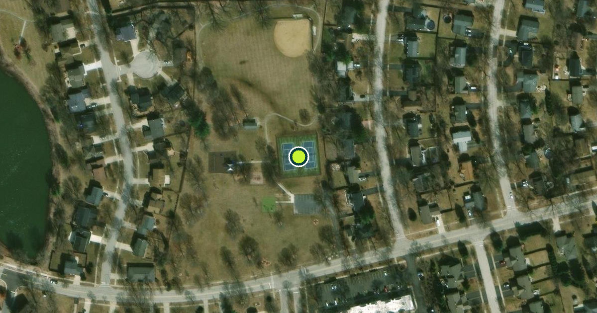 Satellite view of Lisle Pickleball Courts