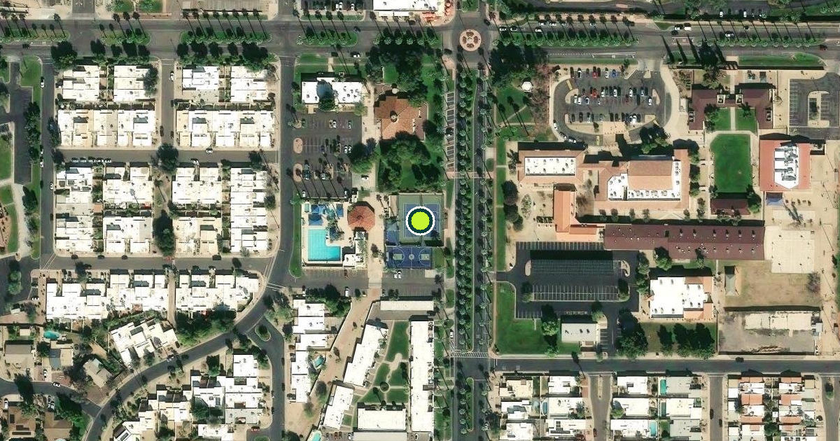 Satellite view of Litchfield Park Pickleball Courts
