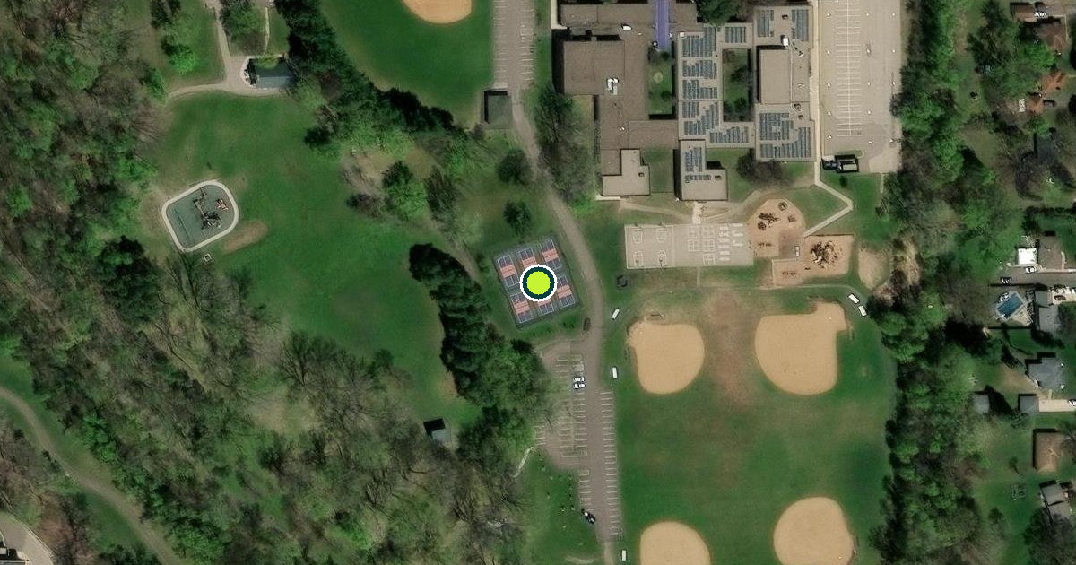 Satellite view of Little Canada Pickleball Courts