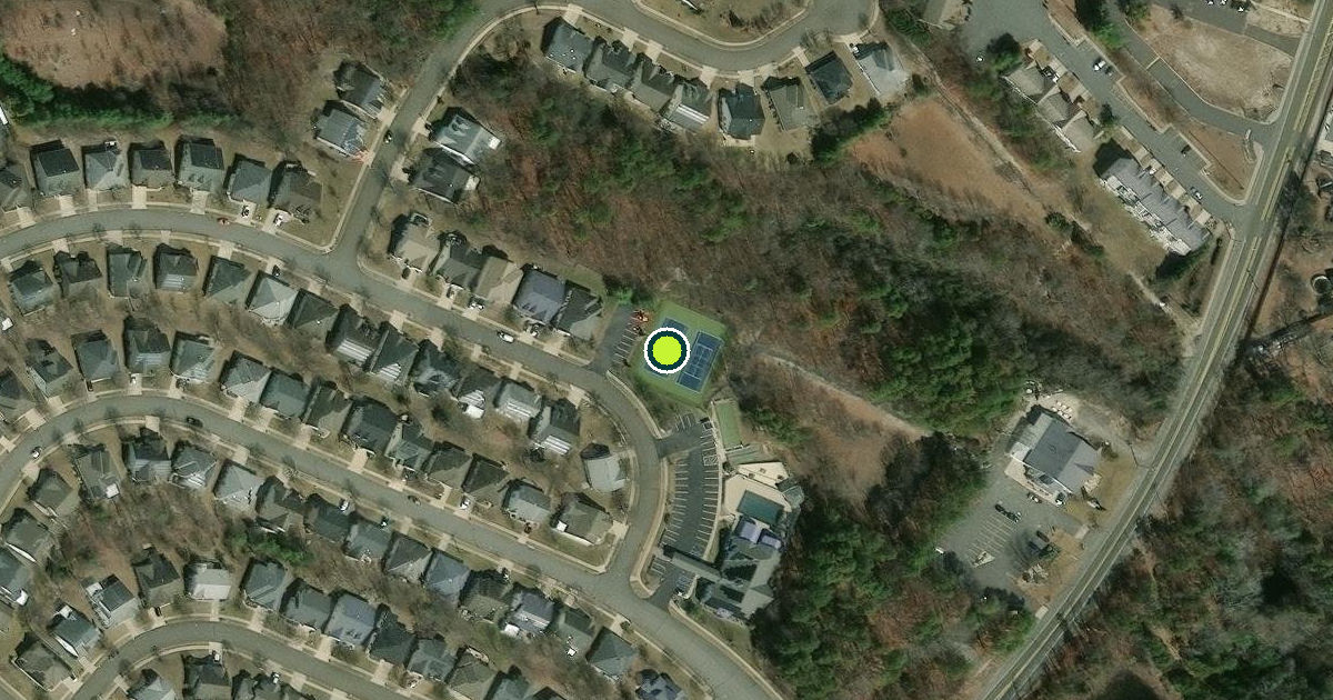 Satellite view of Little Egg Harbor Township Pickleball Courts