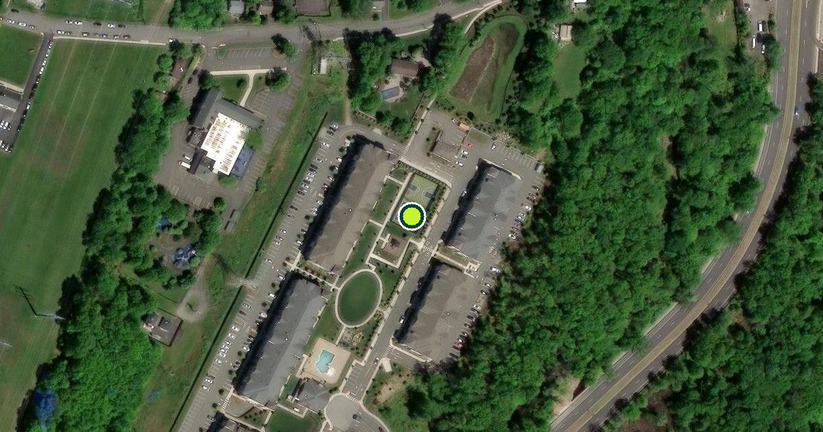 Satellite view of Livingston Pickleball Courts