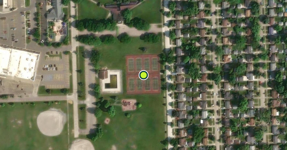 Satellite view of Livonia Pickleball Courts