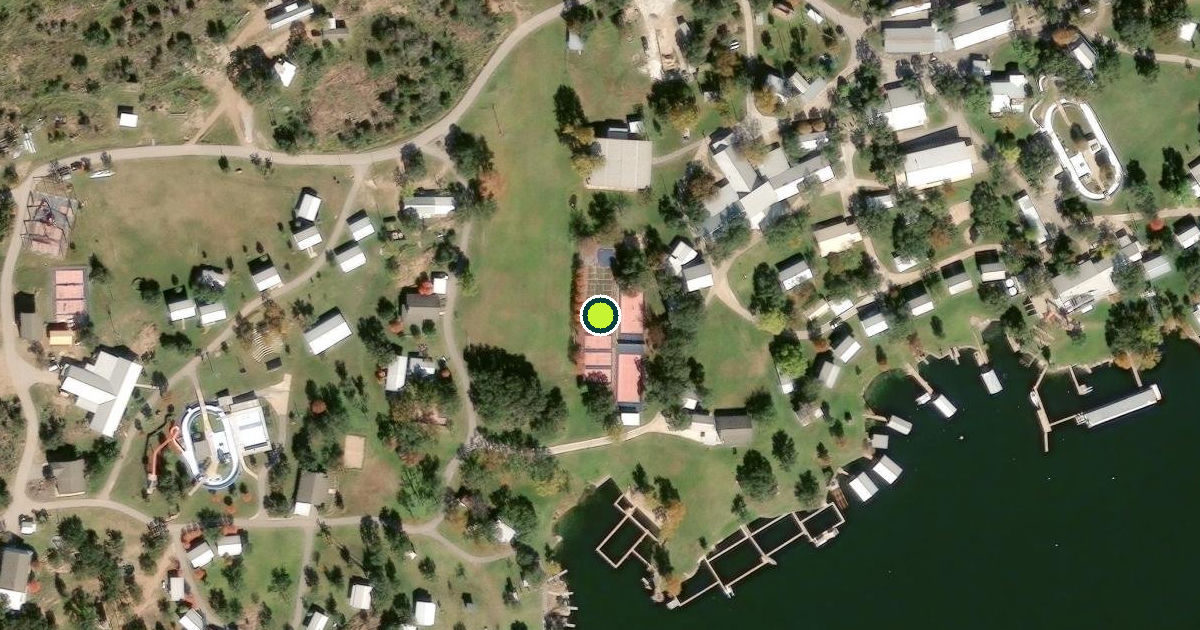 Satellite view of Llano County Pickleball Courts