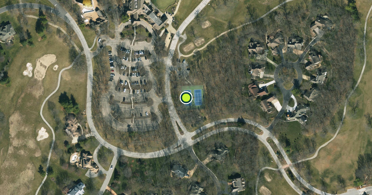 Satellite view of Loch Lloyd Pickleball Courts