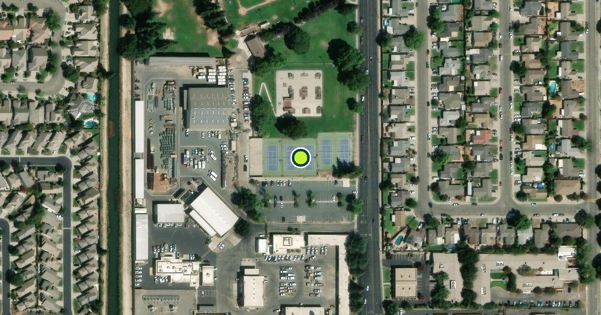 Satellite view of Lodi Pickleball Courts