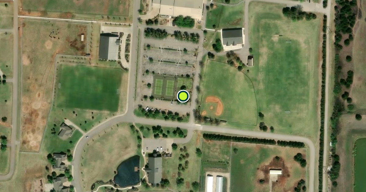 Satellite view of Logan County Pickleball Courts