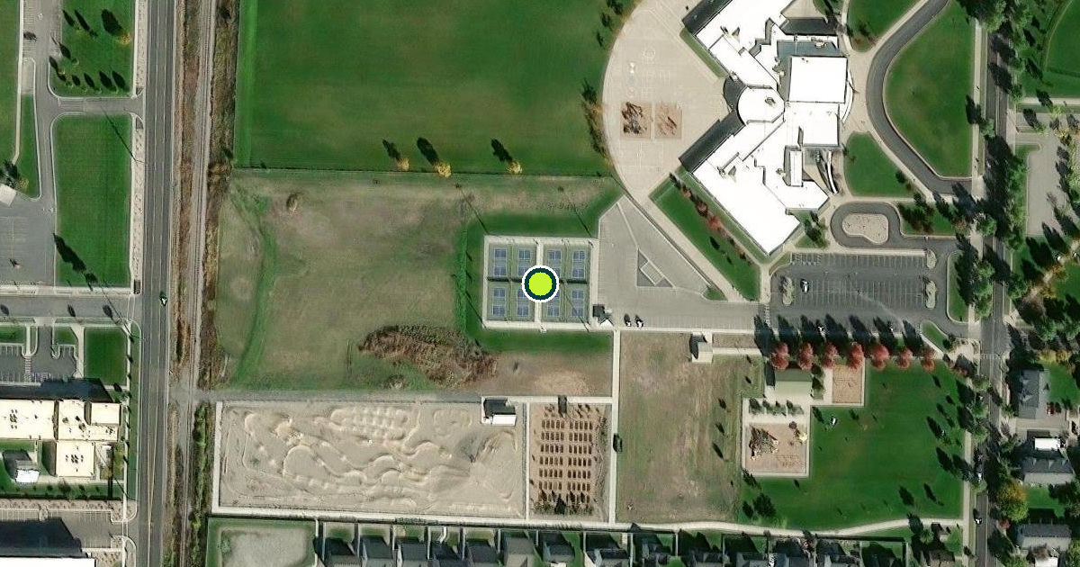 Satellite view of Logan Pickleball Courts