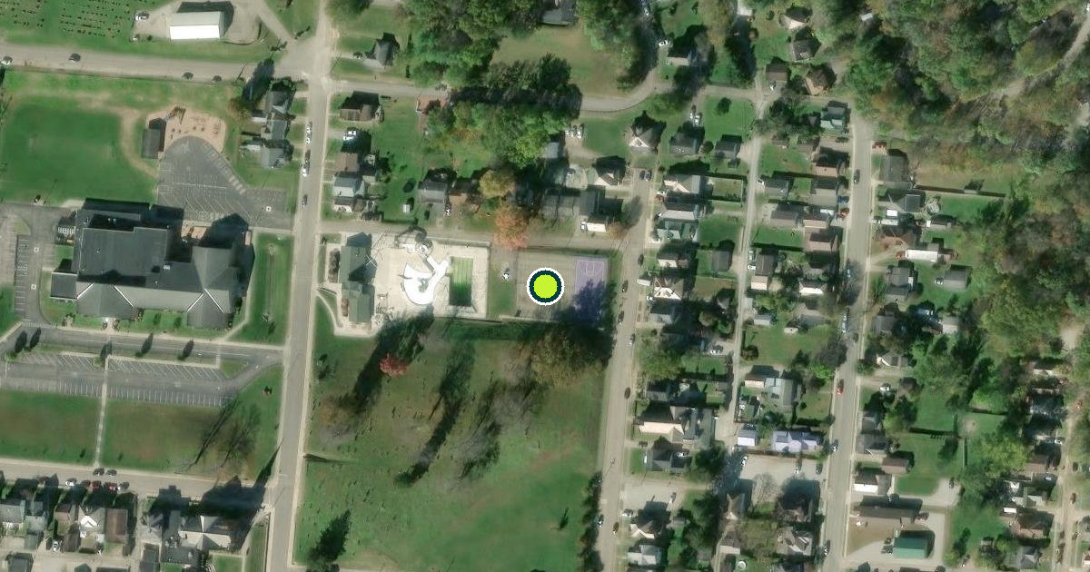 Satellite view of Logan Pickleball Courts