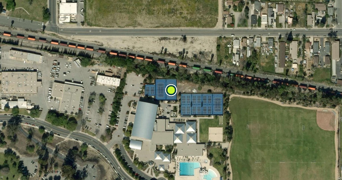 Satellite view of Loma Linda Pickleball Courts