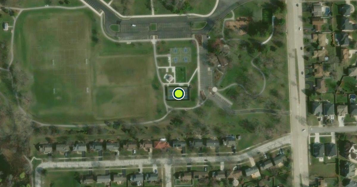 Satellite view of Lombard Pickleball Courts