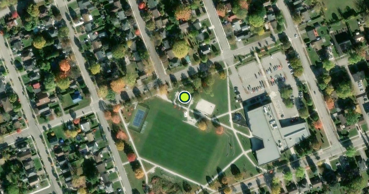 Satellite view of London Pickleball Courts