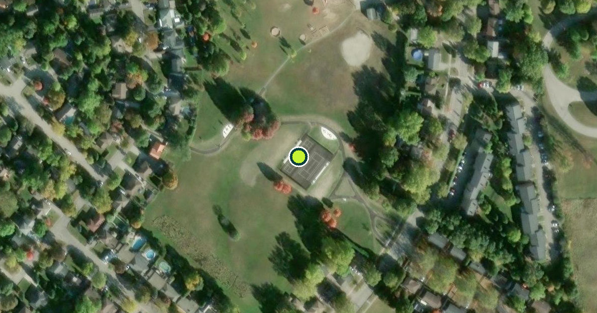 Satellite view of London Pickleball Courts