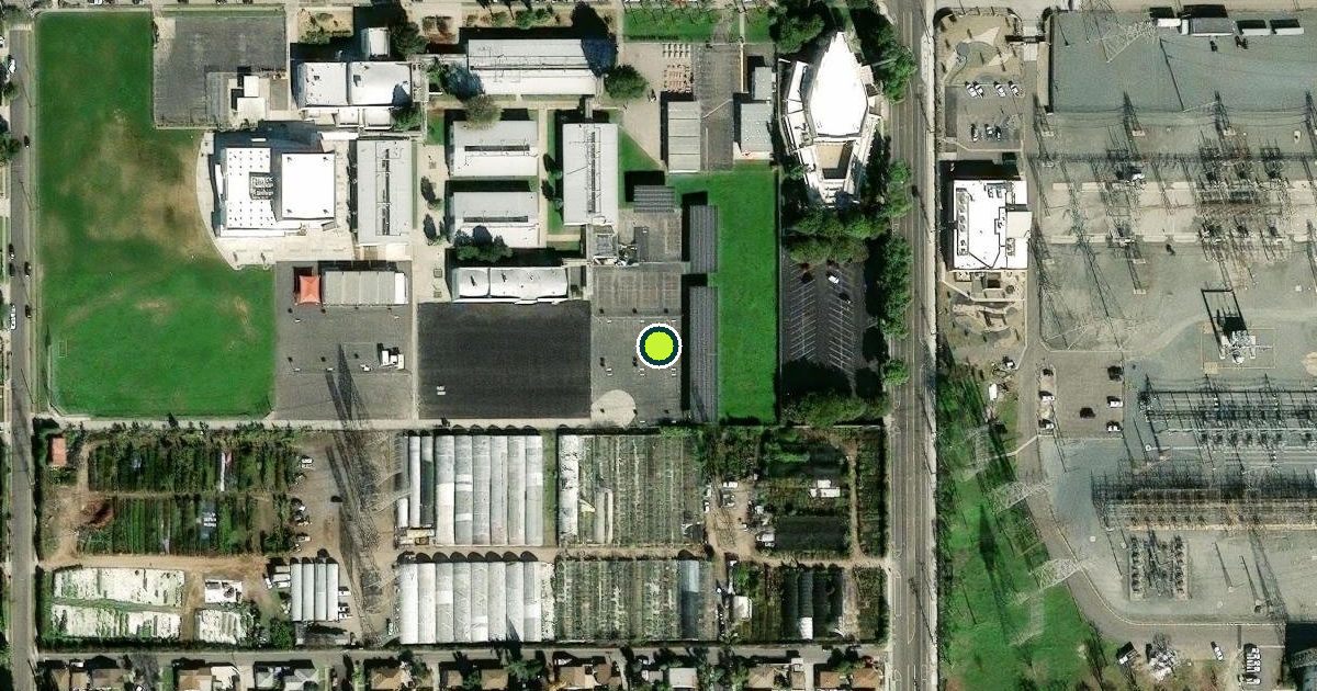 Satellite view of Long Beach Pickleball Courts