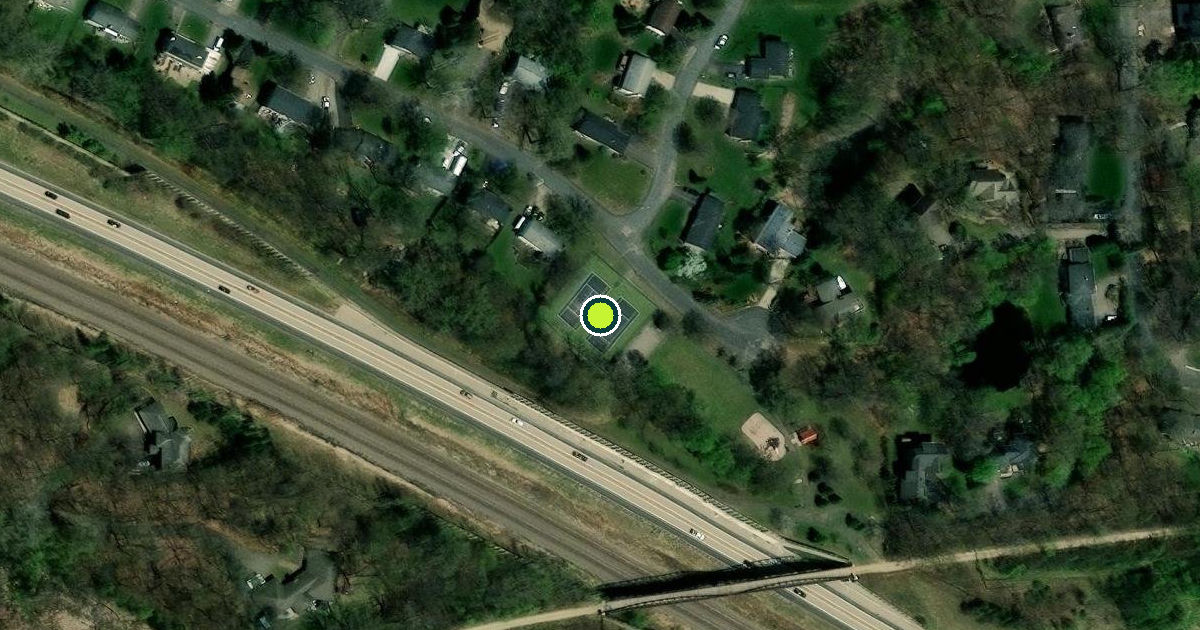 Satellite view of Long Lake Pickleball Courts