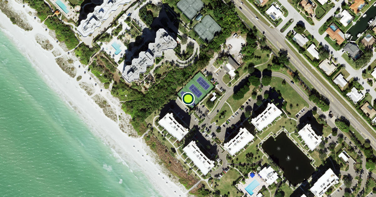 Satellite view of Longboat Key Pickleball Courts
