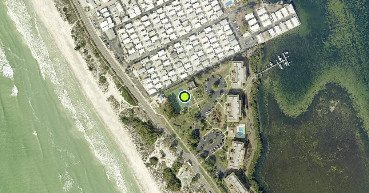 Satellite view of Longboat Key Pickleball Courts