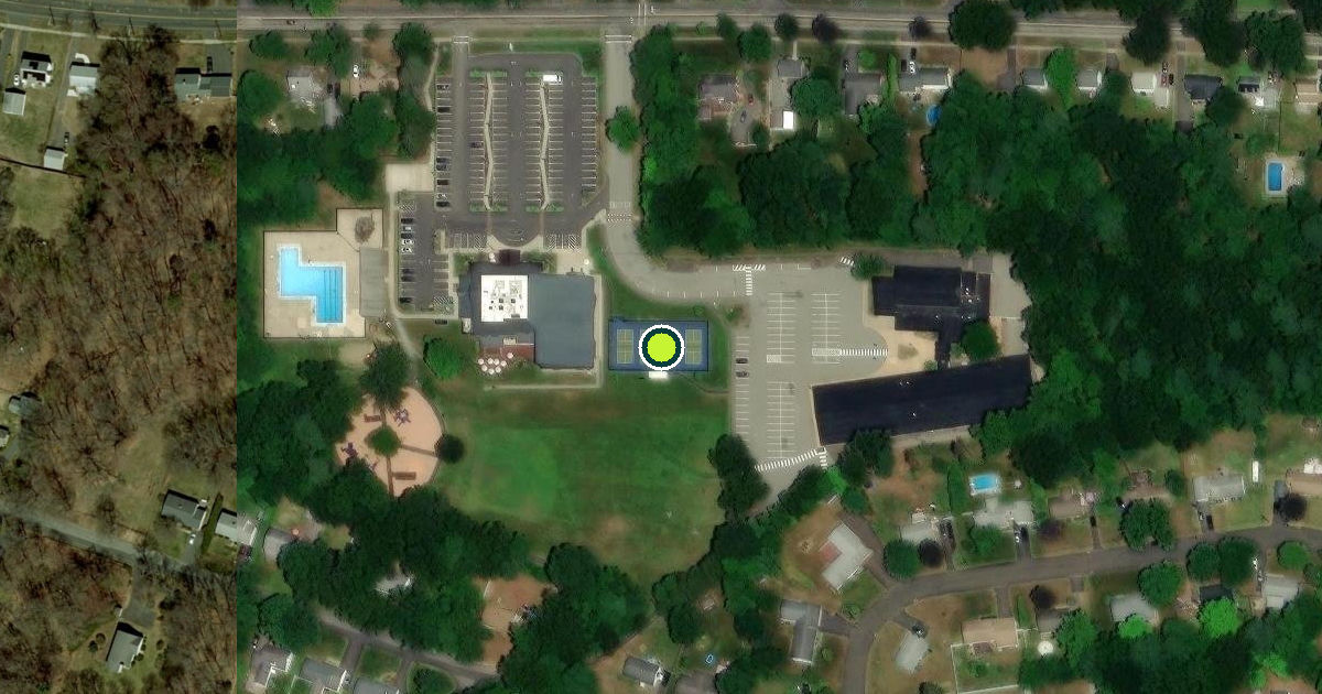 Satellite view of Longmeadow Pickleball Courts