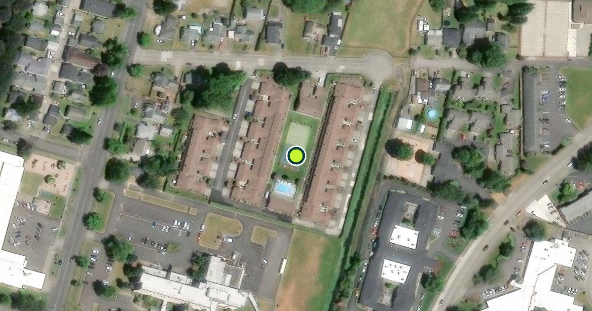 Satellite view of Longview Pickleball Courts