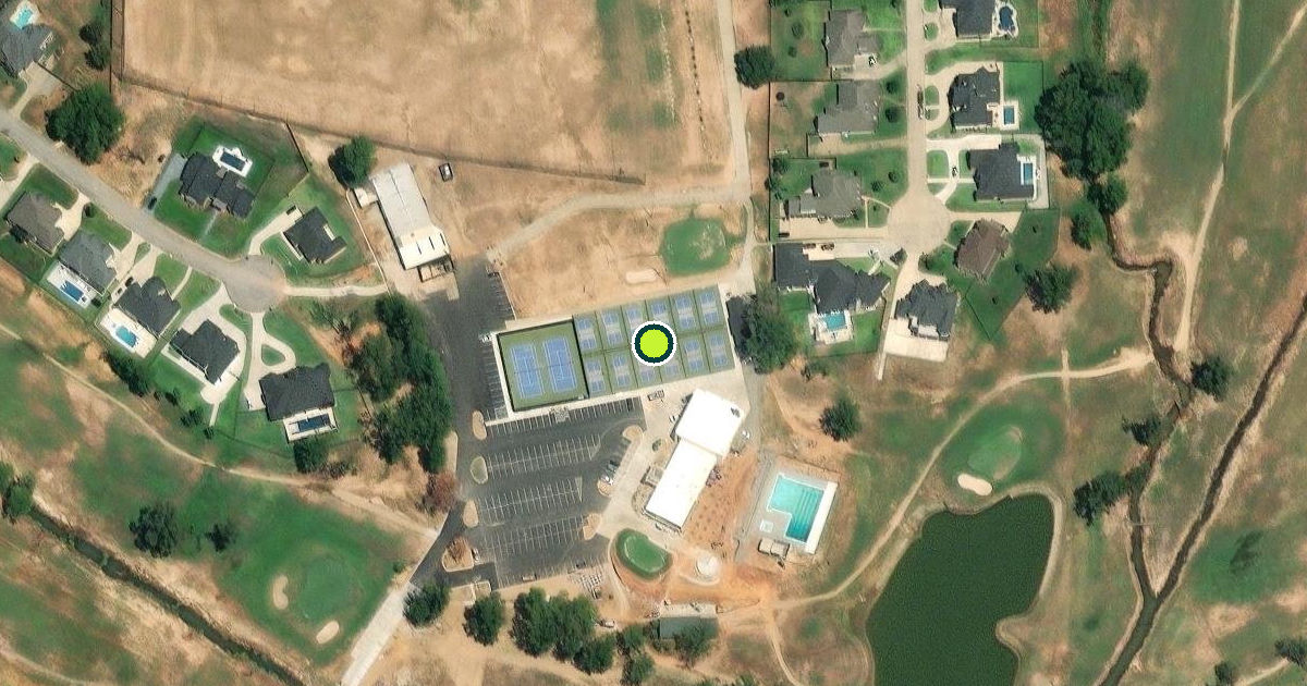Satellite view of Longview Pickleball Courts