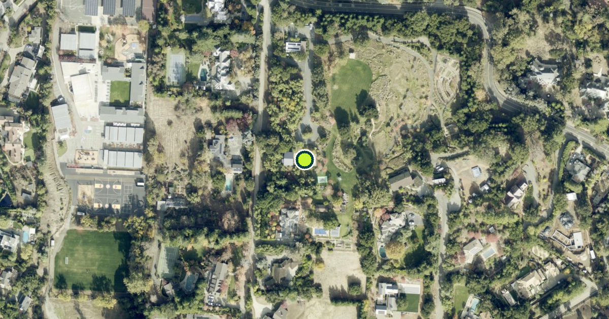 Satellite view of Los Altos Hills Pickleball Courts