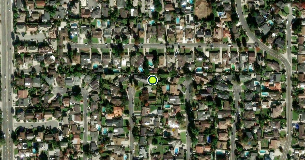 Satellite view of Los Angeles County Pickleball Courts
