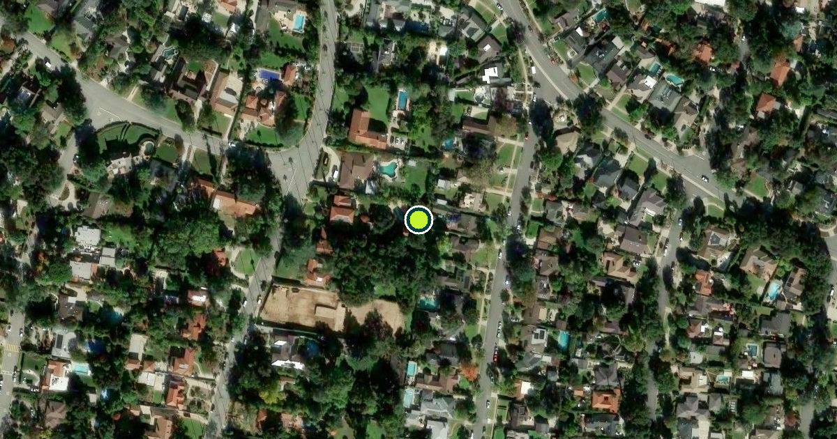 Satellite view of Los Angeles County Pickleball Courts