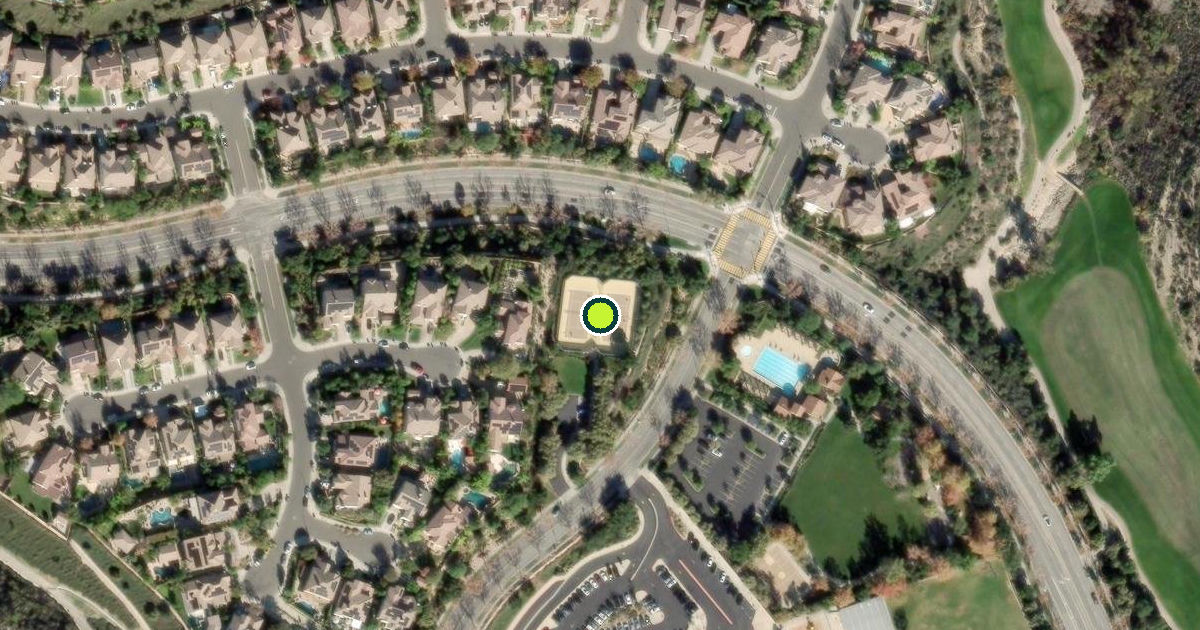 Satellite view of Los Angeles County Pickleball Courts