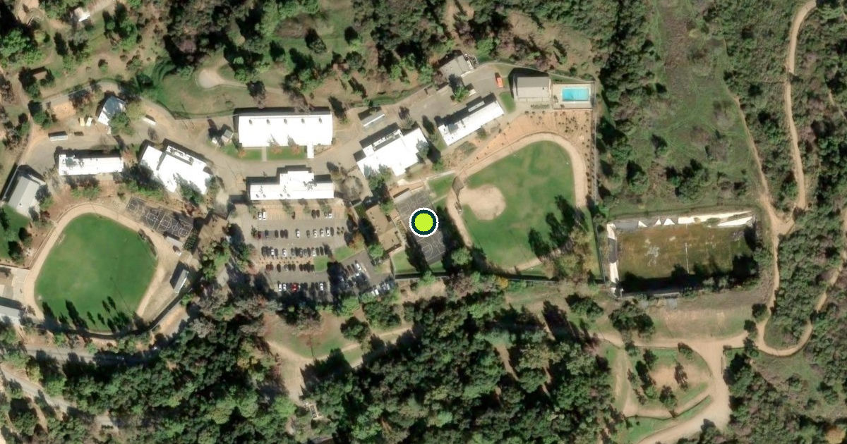 Satellite view of Los Angeles County Pickleball Courts
