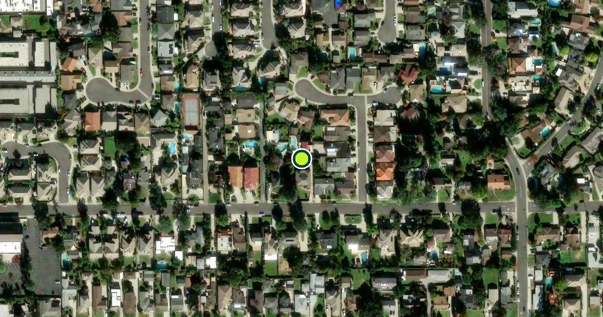 Satellite view of Los Angeles County Pickleball Courts