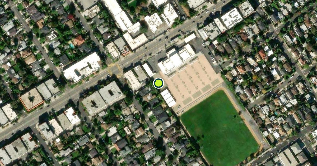 Satellite view of Los Angeles Pickleball Courts