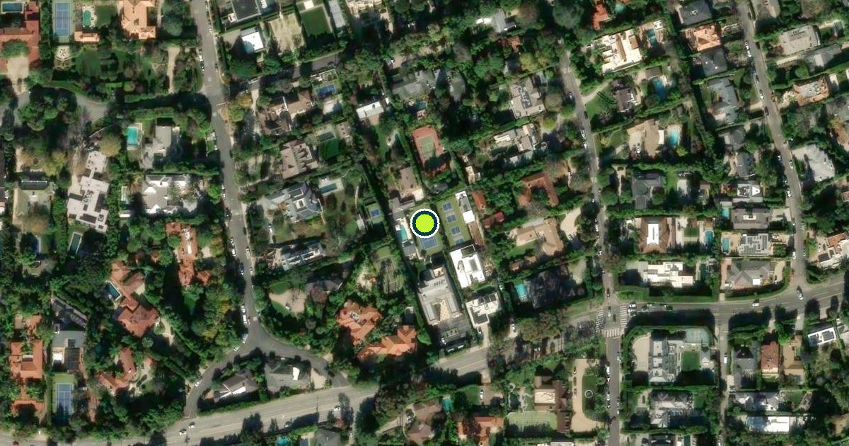 Satellite view of Los Angeles Pickleball Courts