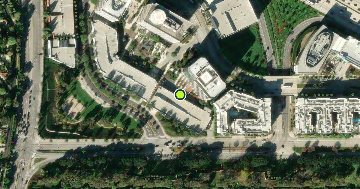 Satellite view of Los Angeles Pickleball Courts