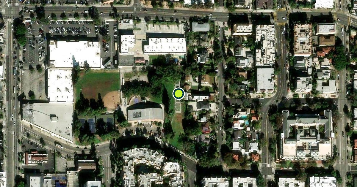 Satellite view of Los Angeles Pickleball Courts